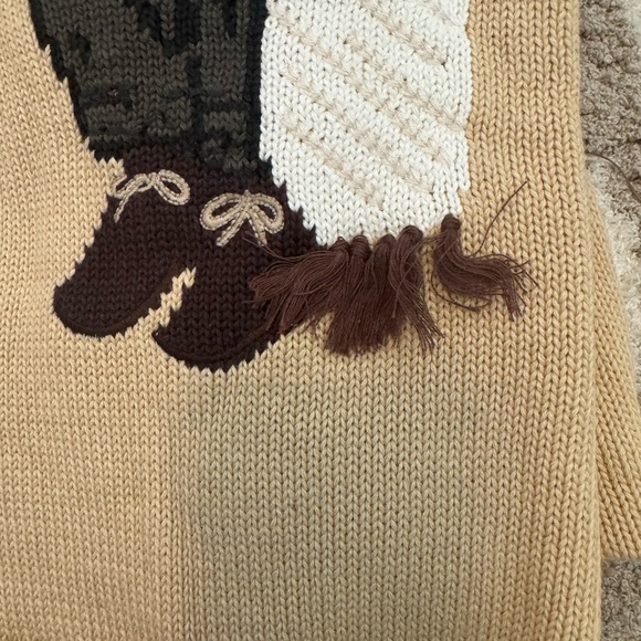 Ralph Lauren Tan and Cream Knit Cardigan - Picture 7 of 7